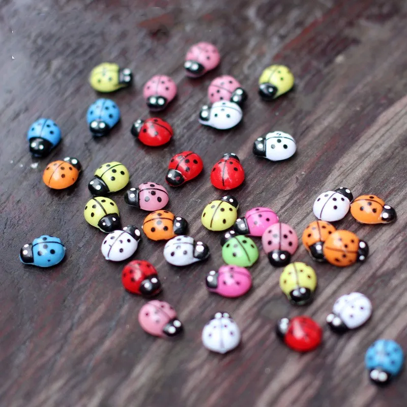 20pcs Gardening accessories,seven-spotted ladybug,succulent plant accessories,DIY bonsai potted plants small ornaments