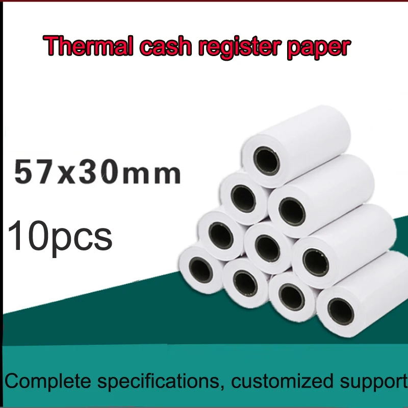 

thermal paper 57 x 30 mm POS printer 10 rolls mobile bluetooth cash register paper rollfor Paperang & Peripage Mini Printer