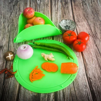 

Chopping Cutting Board Multifunction Safe and Hygienic Silicone Foldable Flexible Round Mat Home Kitchen Tools Cutting Board