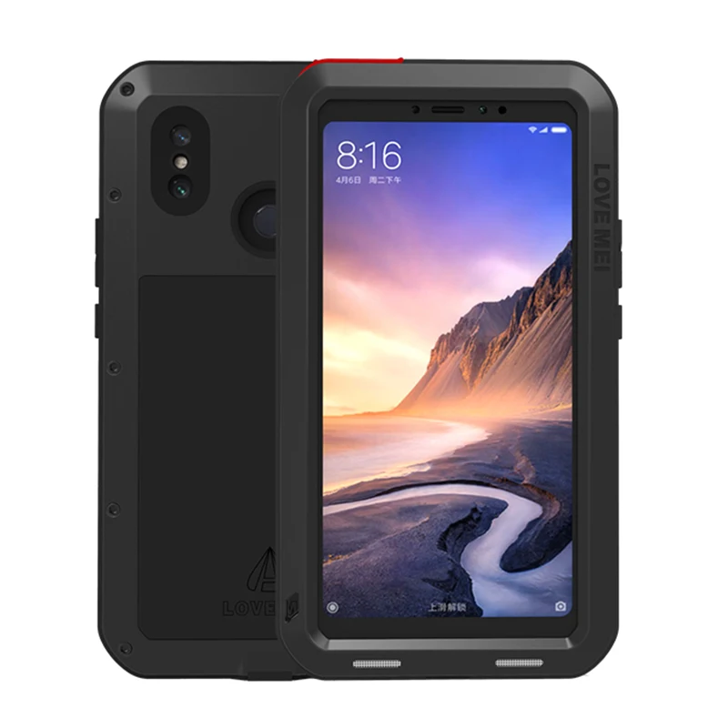 

Shockproof Case For Xiaomi Mi Max 3 Metal Fundas For Xiaomi Mi Max3 Rugged Capa Armor Phone Cover For Xiaomi Mi Max 3 Case Coque