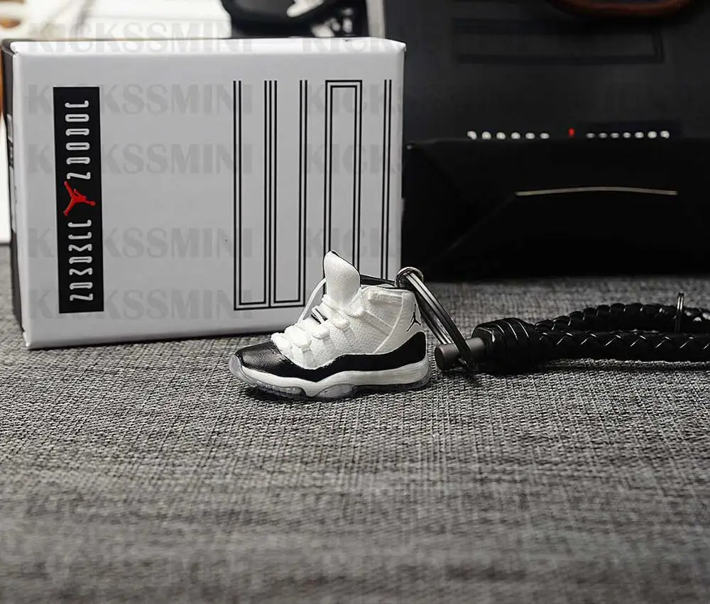 Дропшиппинг индивидуальность DIY Air Jordan Generation AIR JORDAN11 стерео 3D мини-кроссовки фигурный брелок для подарка