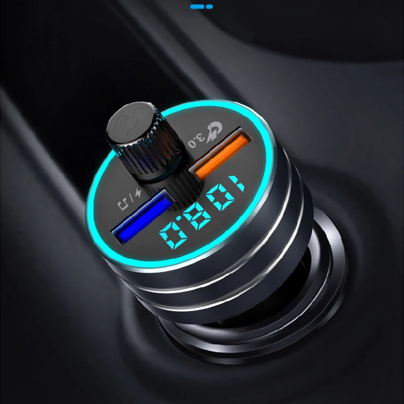 CDEN fm-передатчик Автомобильный mp3 музыкальный плеер u-диск без потерь музыка Bluetooth 5,0 приемник USB QC3.0 Быстрая зарядка автомобильный Громкая связь вызов