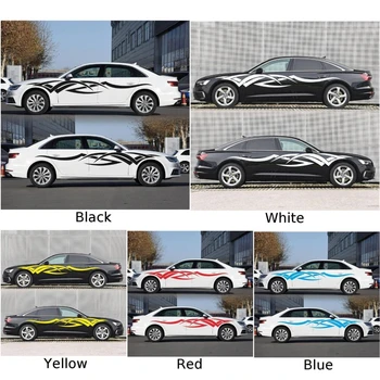 

1 Pc Car Side Body Racing Long Stripe Decals Graphics Decor Sticker DIY Good Waterproof Car Stickers