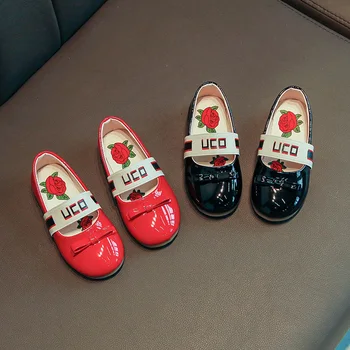 

Kids Shoes Girls Shoes Bowknot Girls Dress Shoes PU Leather Princess Shoes Mary Jane Ballet Flats