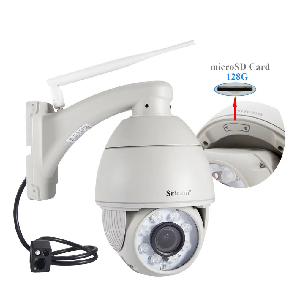  Sricam SP008B 720P WiFi IP Camera Wireless Outdoor Security Surveillance CCTV Remote Monitoring & A