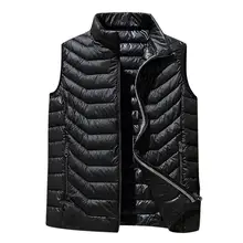 Модная зимняя мужская куртка больших размеров; сезон осень-зима; однотонная верхняя одежда; тактический жилет для мужчин; Байкерский жилет; куртка; флисовая жилетка