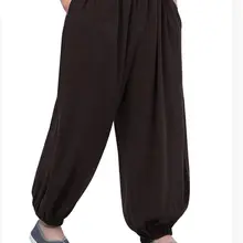 Хлопковые брюки для медитации унисекс на весну и осень, форма для боевых искусств, штаны для кунг-фу, буддийские военные спортивные брюки для занятий боевыми искусствами