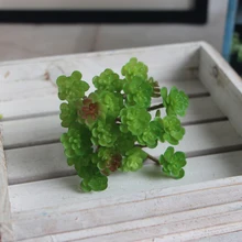 Mini Artificial Succulents Plant Garden Miniature Fake Cactus Home Floral Decor