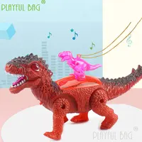 PB Playful bag Simulation electric rope dinosaur light music walking Doll Fun Cute Mini Christmas children's gift vd20 2