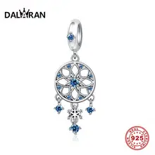 Даларан Ловец снов 925 пробы серебро CZ снежинка подвеска шарм подходит Пандора браслет DIY для женщин Рождественский подарок