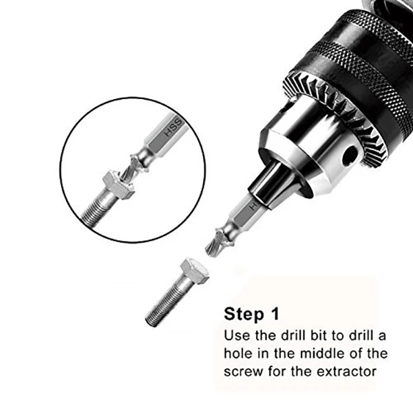Damaged Screw Extractor And Remove Set/Easily Remove Stripped Or Damaged Screws/Kit Of 4 Stripped Screw Removers- For Removing