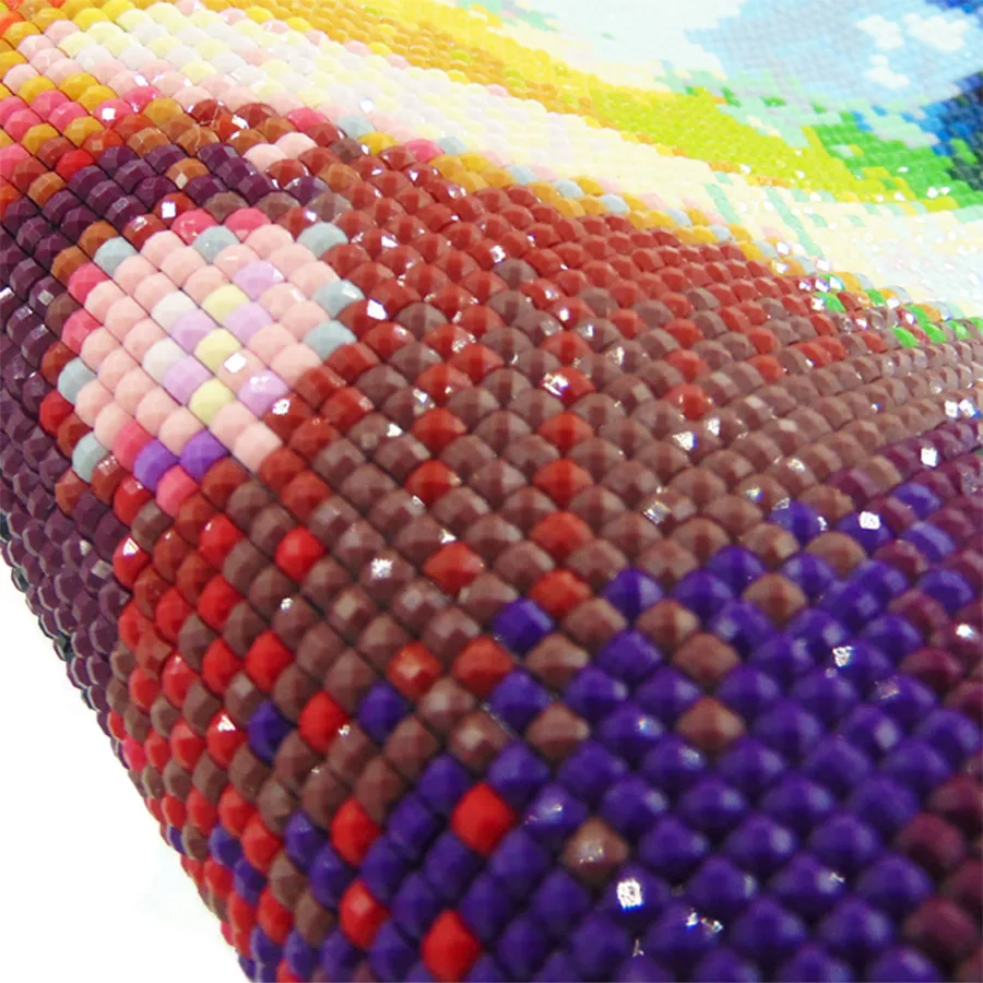 Картина из бисера с изображением семейных животных 5 d|diamond embroidery full|mosaic kitpainting