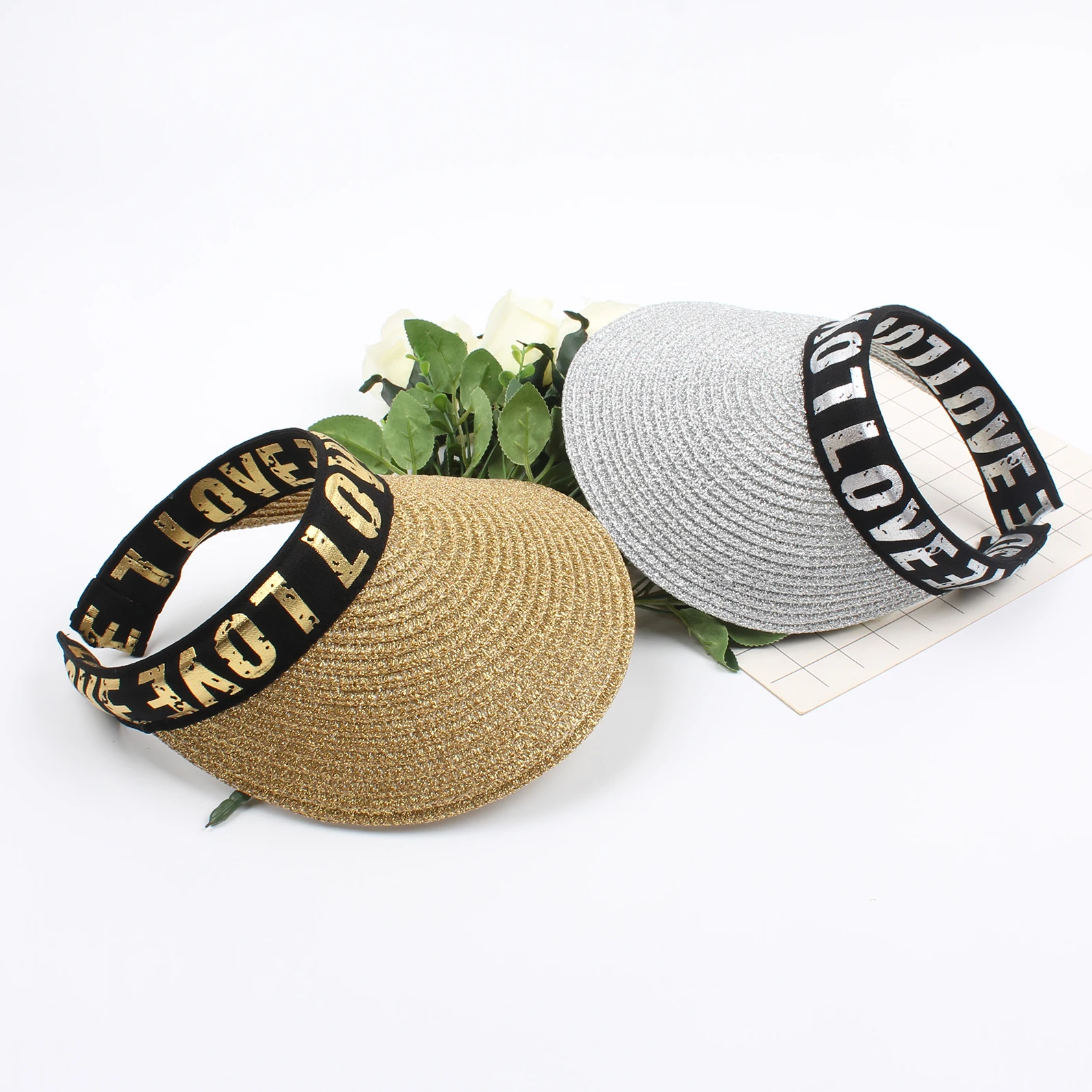 Женская широкополый Козырек Кепка женская летняя пляжная соломенная Солнцезащитная шляпа теннис Гольф