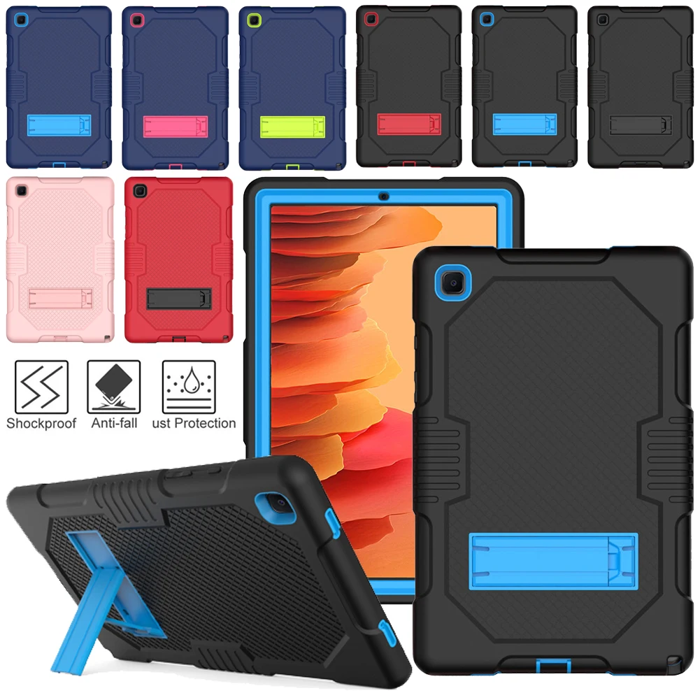 

For Samsung Galaxy Tab A7 10.4 2020 (T500/505) Tablet Contrast Bracket Flat Case Shockproof Tablet Case Stand Cover