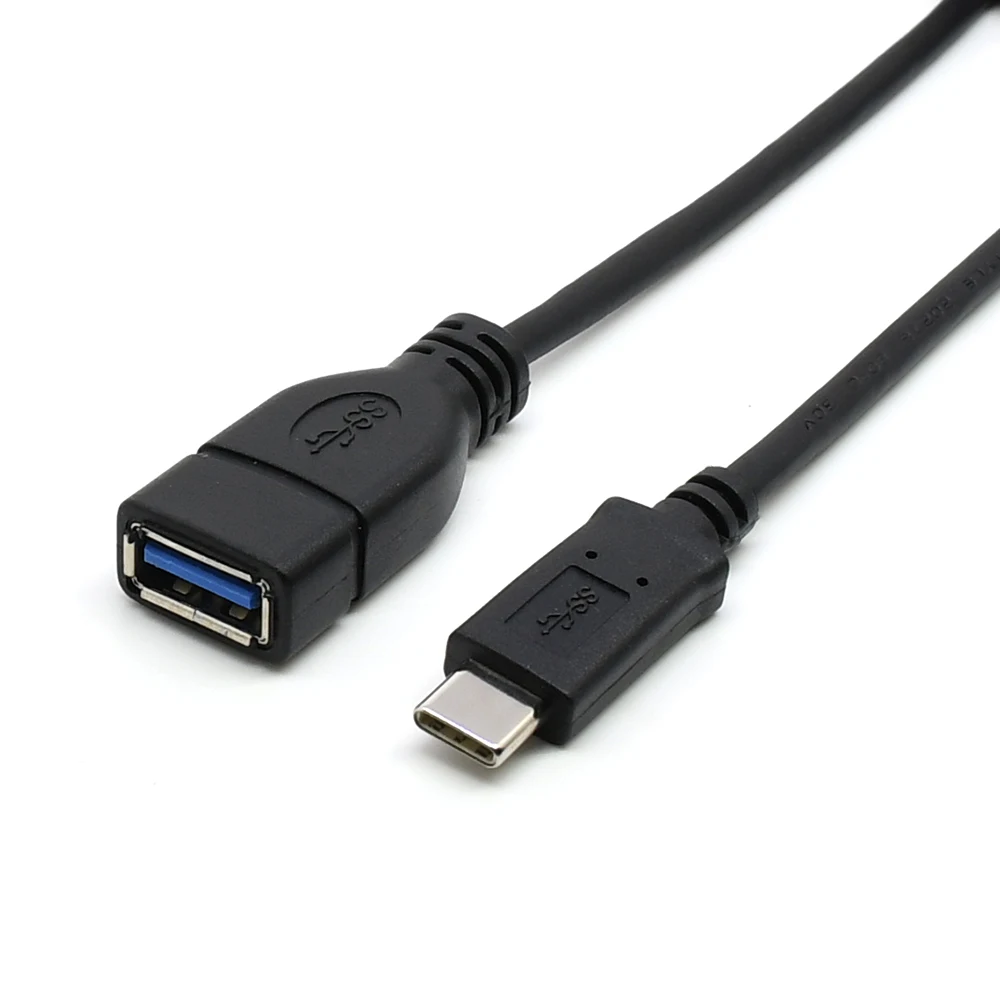

1m 3ft USB3.1 USB C OTG cable Type c Male to USB3.0 female data adapter cable