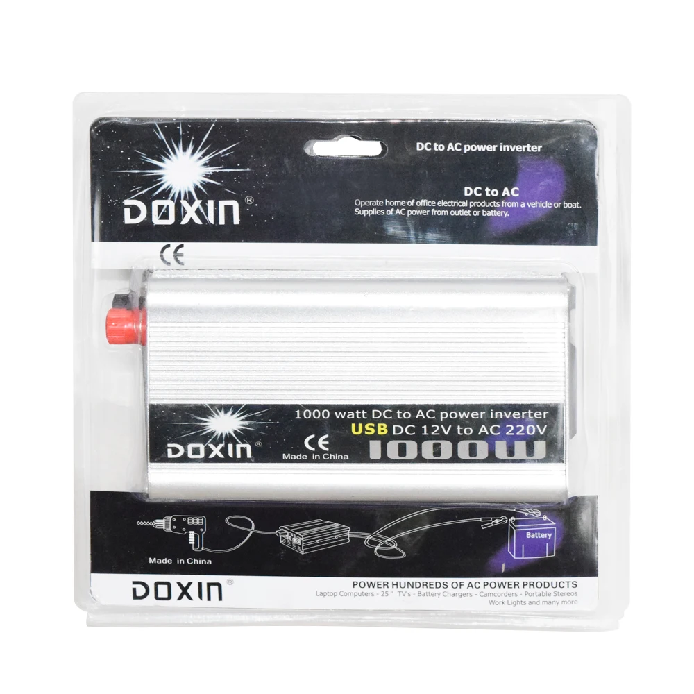 1000w Watt Inverter Usb Dc 12v To Ac 2v Portable Car Power Charger Converter Adapter Dc 12 To Ac 2 Modified Sine Wave 1000w Solar Accessories Aliexpress