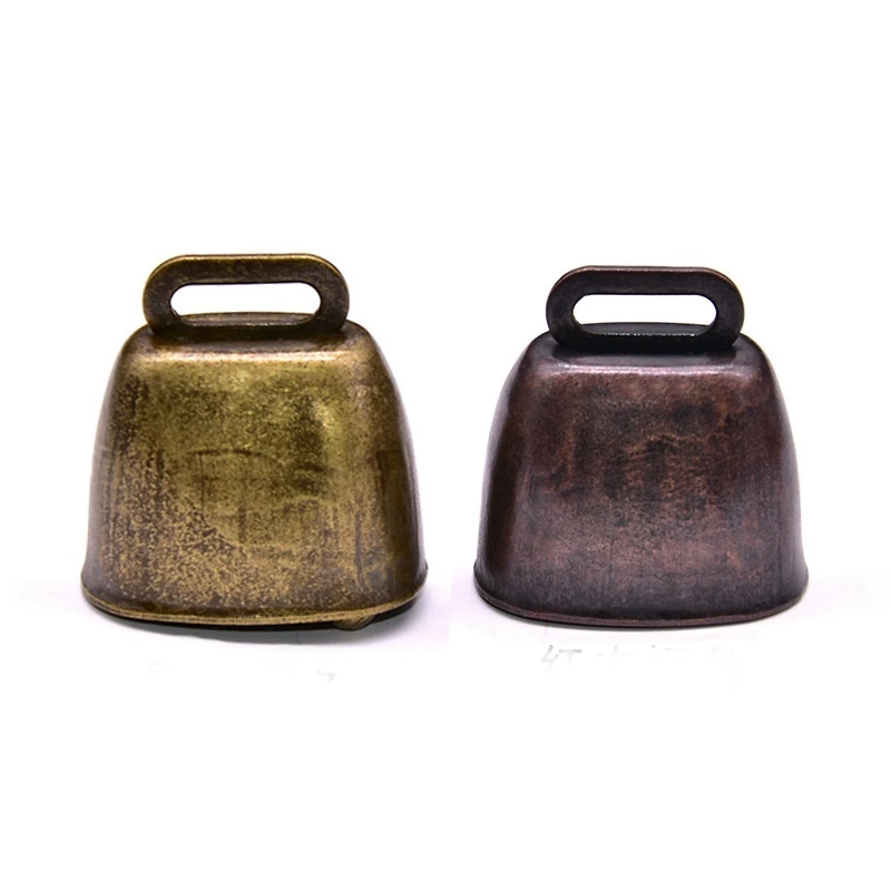 Campanas de cobre para pastoreo de ovejas y caballos de vaca, campanas de cobre gruesas para ganado y ovejas, fuerte y nítido, previene la pérdida #2