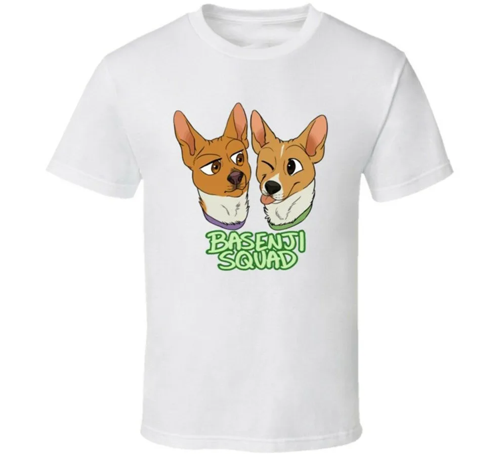 Футболка с рисунком собаки Basenji футболка в стиле хип-хоп | Мужская одежда