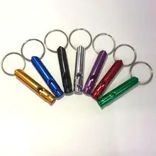 Маленький алюминиевый сплав спасательный свисток для выживания на природе тренировочный свисток снаряжение для путешествий оптом