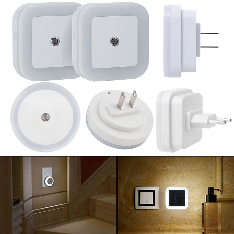 

Kohree US/EU Plug-in Sensor Night Lights, 0.5w Auto ON/OFF 110v/220v LED Night Lamp for Home Bedroom Hallway 2/4/6packs