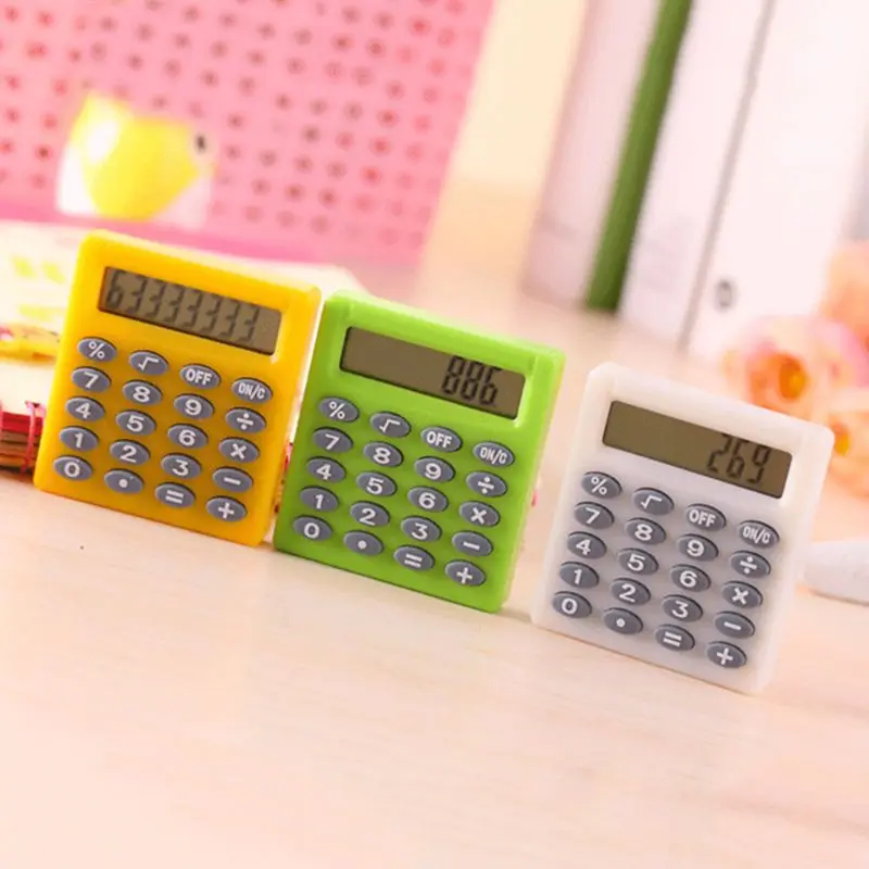 Mini Portable Electronic Calculator Candy Color Calculator Students School Use Mini Portable Electronic Calculator Candy Color Calculator Students School Use