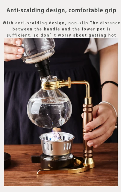 Japanese Style Siphon Coffee Maker Tea Siphon Pot Vacuum Coffeemaker Glass  Type