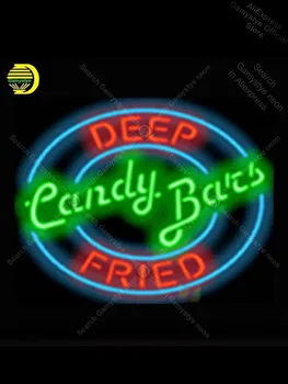 

Candy Bats Deep Fried NEON LIGHT SIGN Neon Sign lamp REAL GLASS bud light neon sign Personalized Custom Neon Sign Warehouse Sign