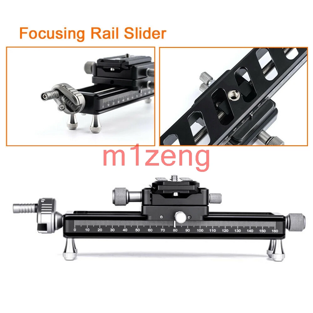 up cradle Focusing Rail Slider BallHead tripod head guide extended Quick Release Plate For dslr Camera