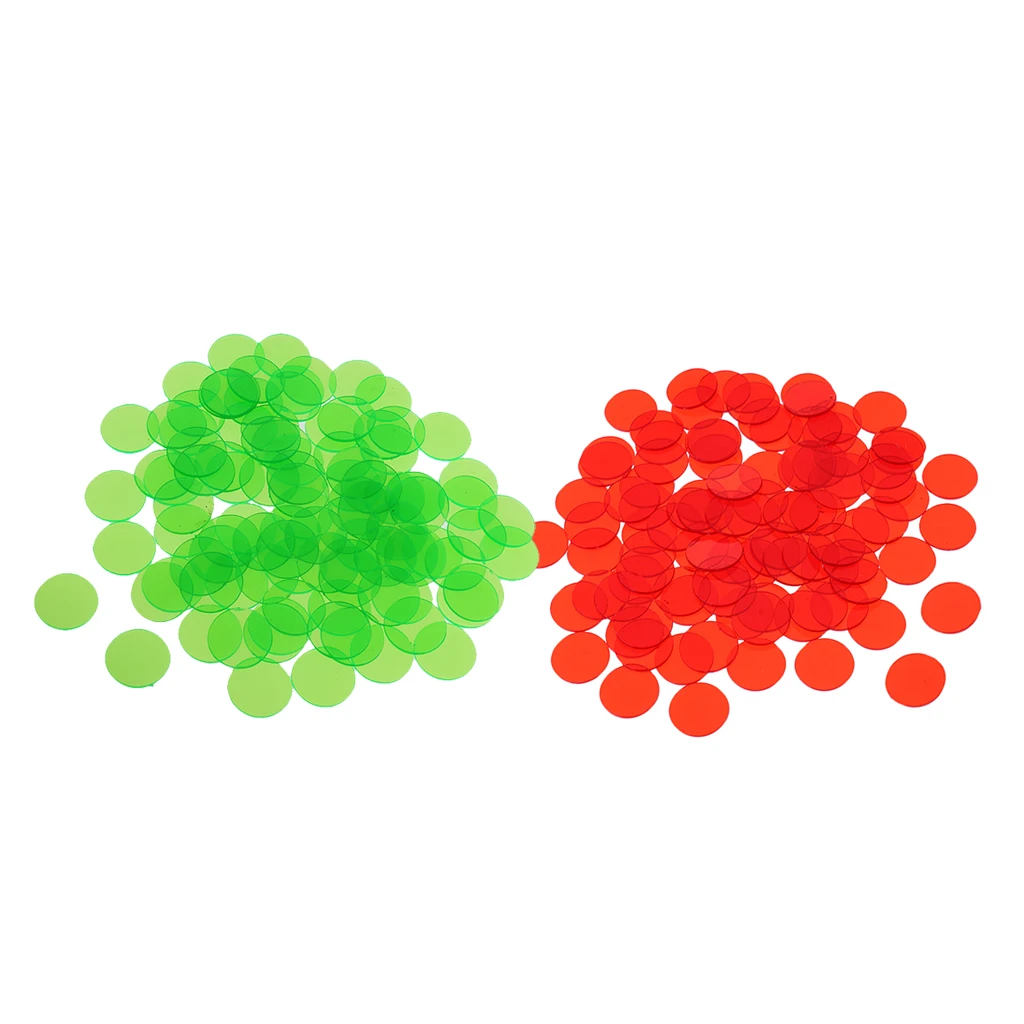 200x Translucent Bingo Chips 3/4 Inch for Bingo Game Cards DIY Accessories 200x Translucent Bingo Chips 3/4 Inch for Bingo Game Cards DIY Accessories