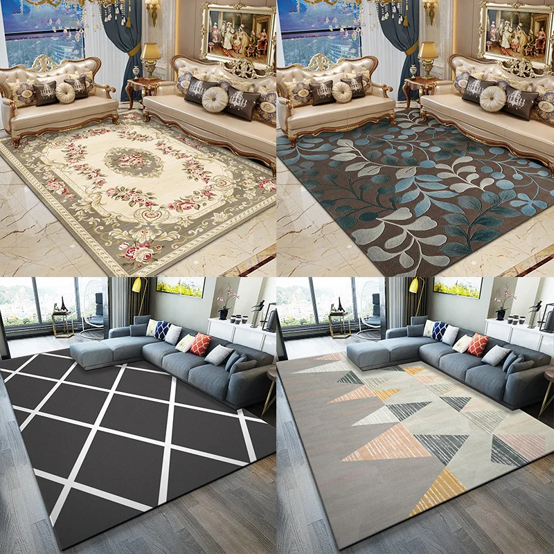 Современный минималистичный ковер в скандинавском стиле для гостиной, дивана, журнального столика, подушка для спальни, прикроватная кровать, полностью обставленная, для дома, офиса, пола