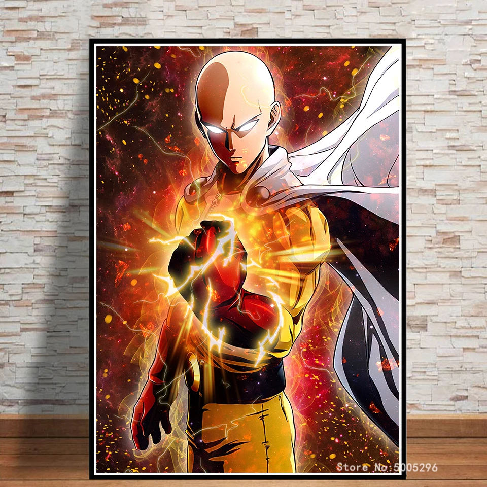 One Punch Man Original Design Anime Wall Art Print,20 x 28 Inches,No Frame  - AliExpress