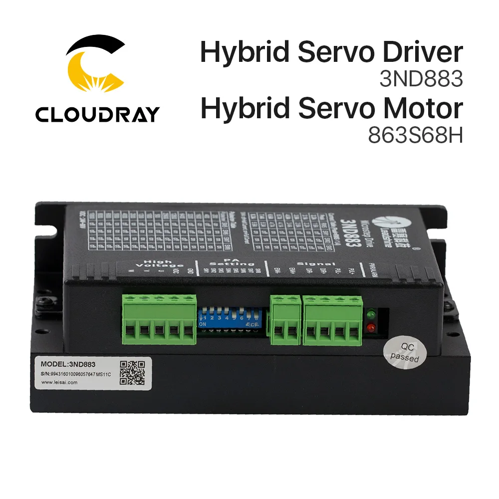 Cloudray Leadshine CNC лазерный шаговый двигатель 863S68H+ шаговый Драйвер 3ND883 для Co2 лазерной резки/гравировки машин