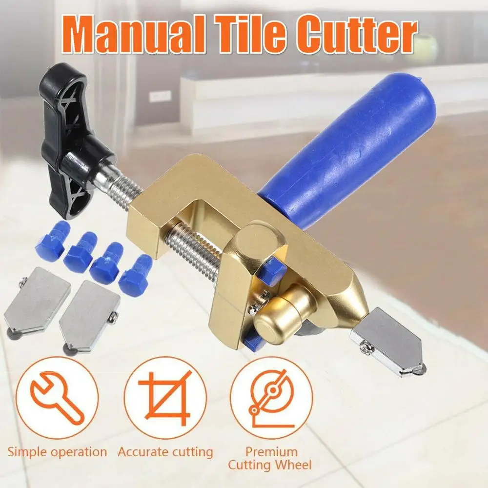 

2 In 1 Professional Easy Glide Glass Tile Cutter Aluminum Alloy Glass Cutter For Tiling Glass Mirror Cutting Tool