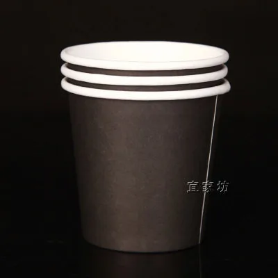 4oz Одноразовые чашки толстый, концентрированный цвет вкус чашки бумажный стаканчик для кофе 100 бумажный стаканчик ML