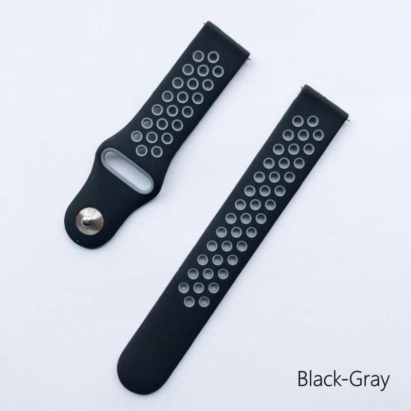 Мягкий силиконовый ремешок для Garmin Vivoactive3 3, тренировочный браслет Vivomove HR, умный Браслет для Forerunner 645, Высококачественный Браслет - Цвет: BlackGray