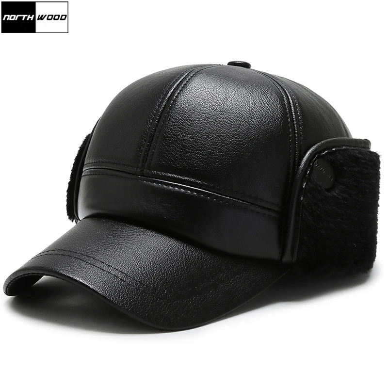 [NORTHWOOD] 2020 Thicken Warm Winter Baseball Cap Men Plus Velvet