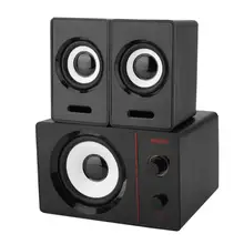 Сада D200D 2,1 стерео окружающие сабвуферы ноутбук колонки Lossless с функцией подачи Хай-Фай музыки и Шум шумоподавления Прозрачный поликарбонатный колонки