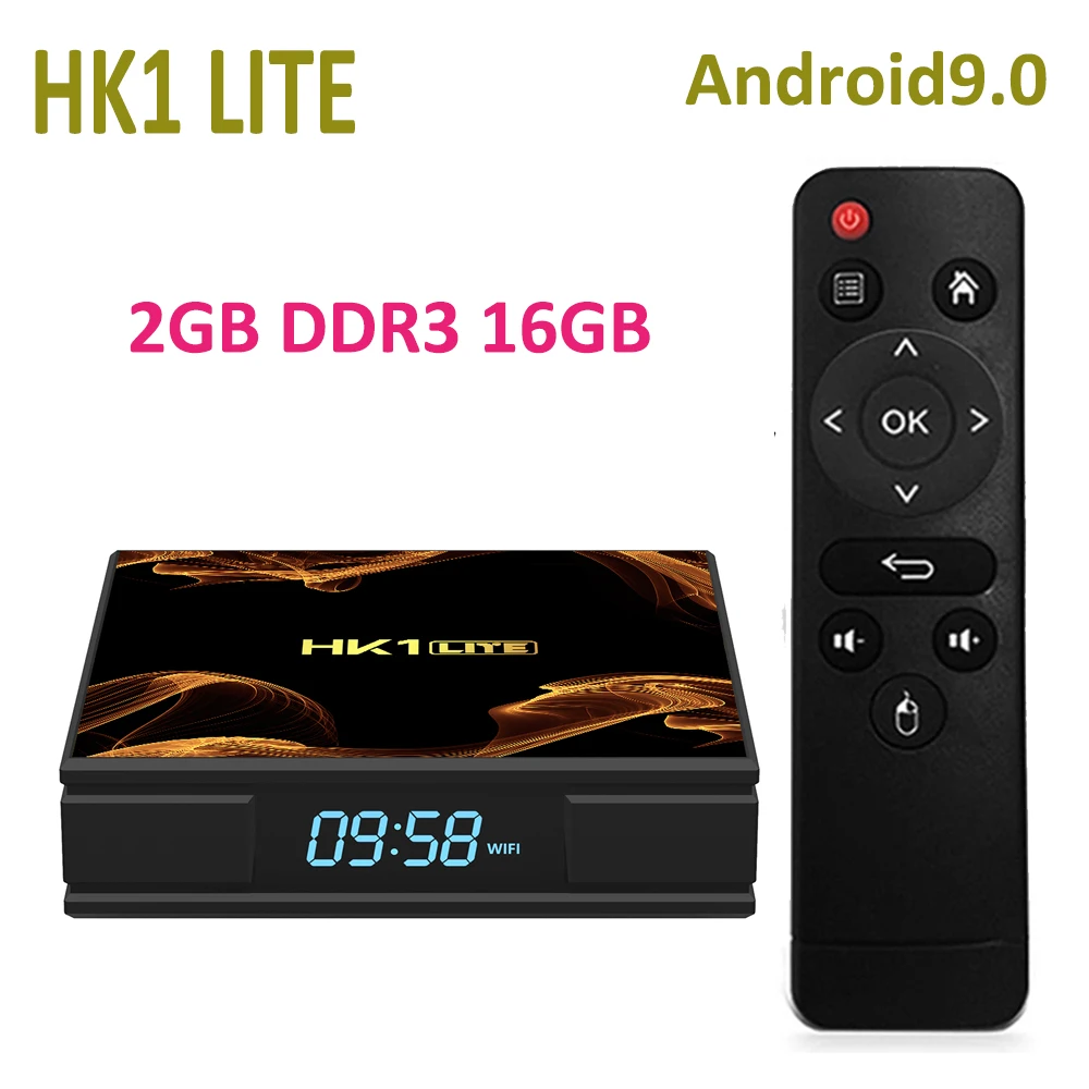 Предпродажа HK1 LITE Android Tv Box RK3228A 2GB DDR3 16GB 2,4G wifi RJ45 100M телеприставка HDMI2.0 USB 2,0 4K H.265 Отт коробка HK1 LITE - Цвет: Only HK1 LITE