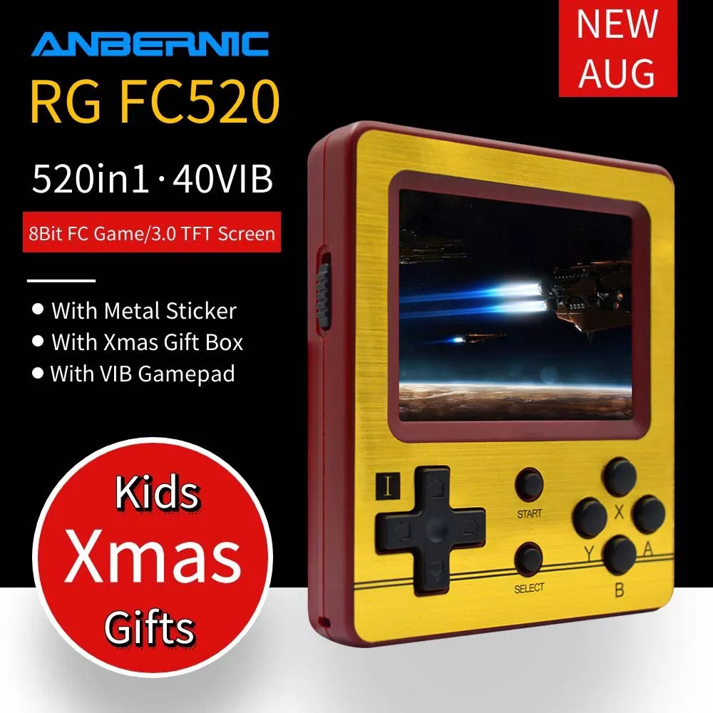 

NEW ANBERNIC RG FC520 Retro Game Console 8 Bit FC VIB Game Mini Video Console Portable Handheld Game Player Boy Kids Xmas Gift