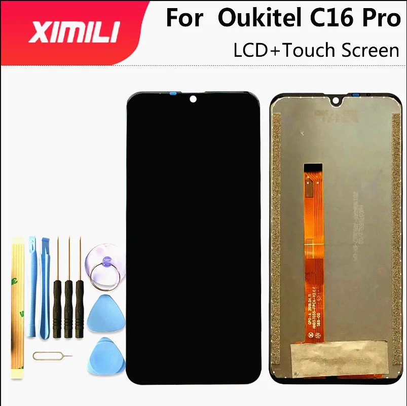 Для Oukitel C16 Pro ЖК-дисплей и сенсорный экран 5,71 ''дигитайзер сборка для C16 Pro телефон запасные части с инструментами и клеем