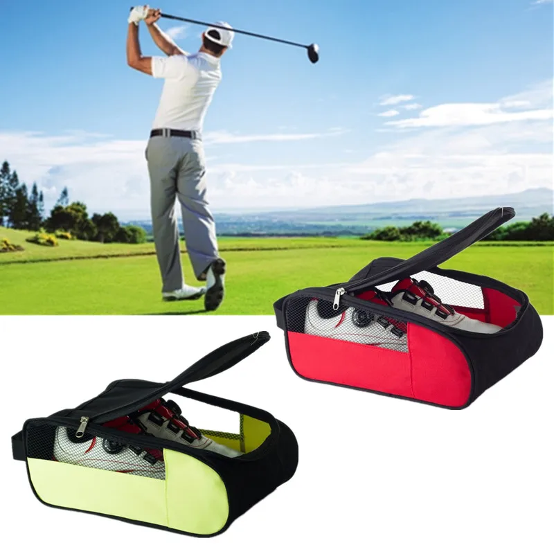 Сумка для туфель для гольфа легкая и практичная дорожный с молнией держатель башмака с сетчатой вентиляцией аксессуары для гольфа на открытом воздухе