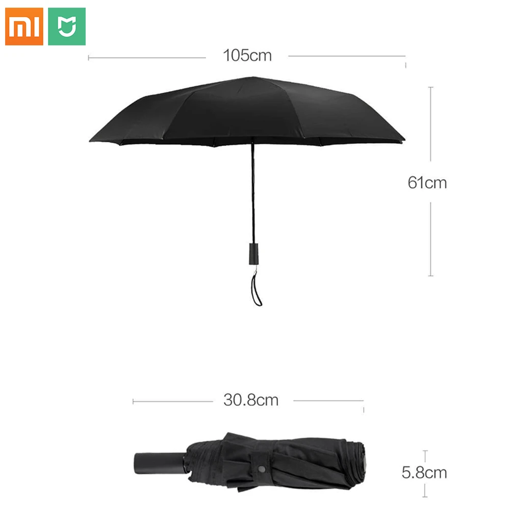 Xiaomi paraguas Xiaomi mi youpin Lsd, resistente al agua, Capa 4, protector solar ultravioleta, viento fuerte, tricolor, Migia, casa inteligente|Control remoto inteligente| - AliExpress