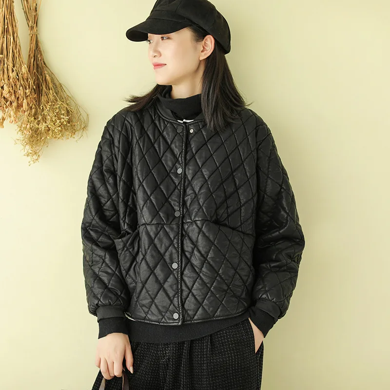 Женское теплое пальто с круглым вырезом и пуговицами на осень зиму 2019|Куртки|   | АлиЭкспресс