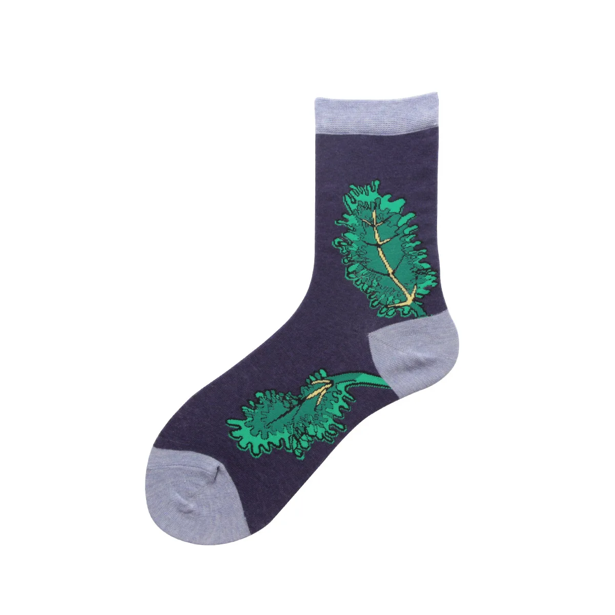 Jeseca, новинка года, осенне-зимние носки для женщин, милые носки с мультяшными животными, Женские винтажные уличные носки в стиле Харадзюку, рождественские носки - Цвет: leaves