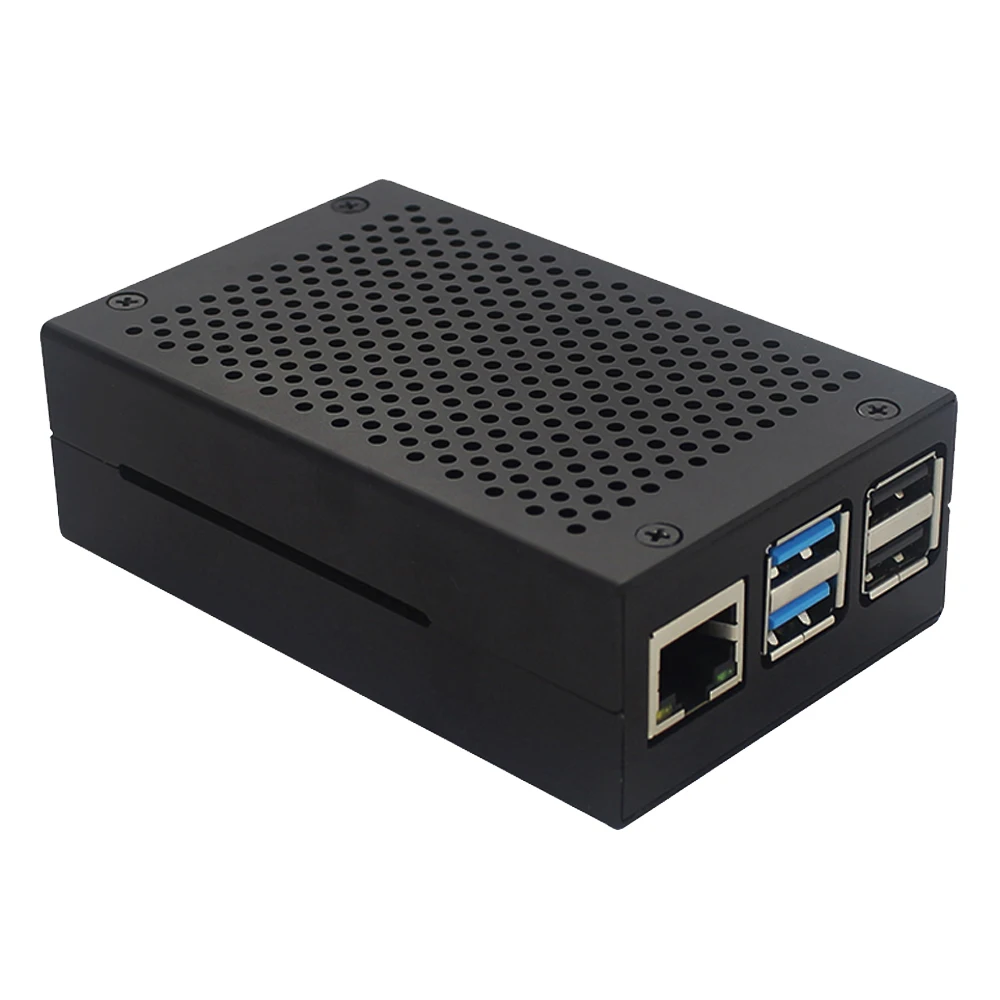 Алюминиевый Чехол Raspberry Pi 4 корпус для 4B 3 А зарядное устройство радиатор