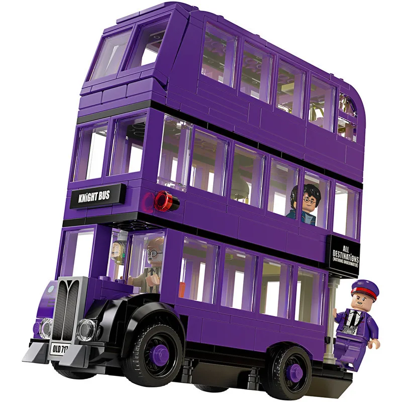 

New Harry Series Toys The Knight Bus Compatible Legoingzk Harry 75957 Brick4 Building Blocks Birthday Gift for Children