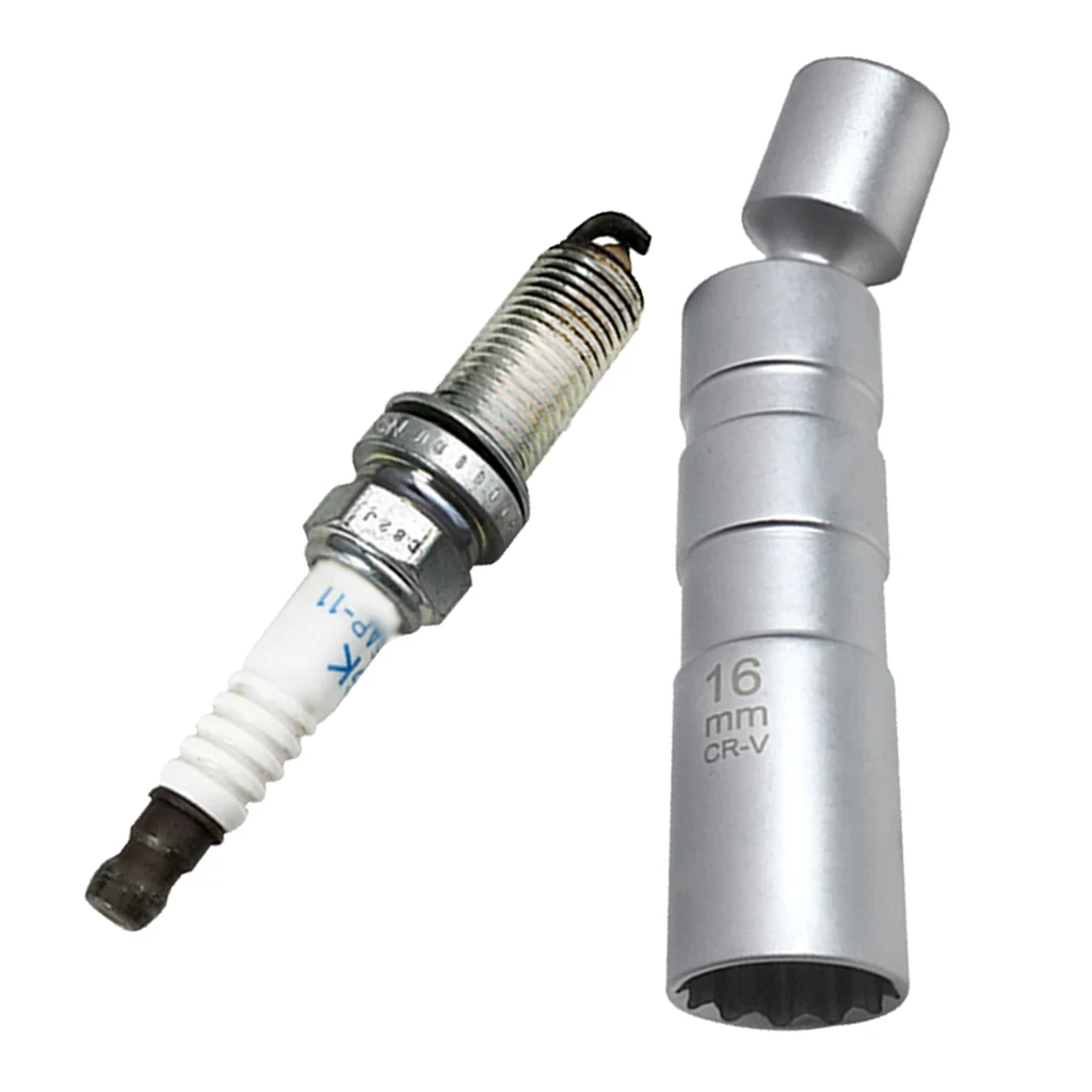 16mm Magnetic Thin Wall Universal Joint Spark Plug Socket Removal Tool 12pt 95mm 16mm Magnetic Thin Wall Universal Joint Spark Plug Socket Removal Tool 12pt 95mm