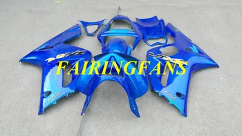

Injection mold Fairing Body kit for KAWASAKI Ninja ZX6R 636 03 04 ZX 6R 2003 2004 ABS blue Fairings bodywork+gifts KB18