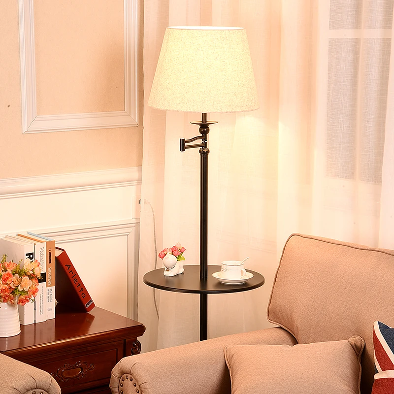  Modern Nordic Fabric and Iron E27 LED adjustable floor lamp floor light for living room bedside stu - 4000249460503