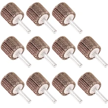 Fashion20 – roue à lamelles montée en oxyde d'aluminium, grain 80, pour perceuse, outil de meulage abrasif